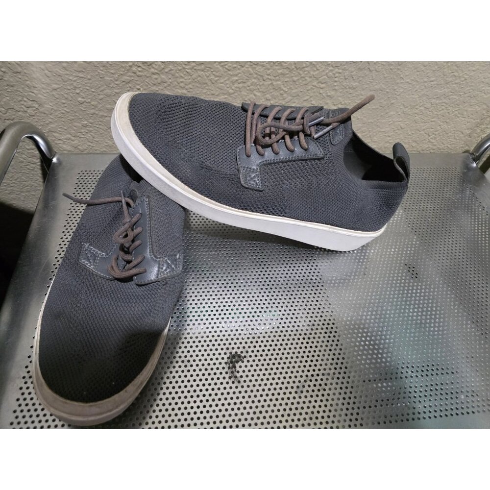 BYLT Basics Men's Dark Gray Knit Casual Sneakers with White Sole